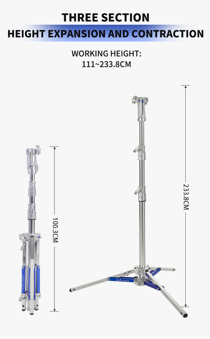 Dearkol MYB-1020, 2200mm Combo Stand,Three Sections, One Extension Leg, Load capacity: 40kg/88 lbs