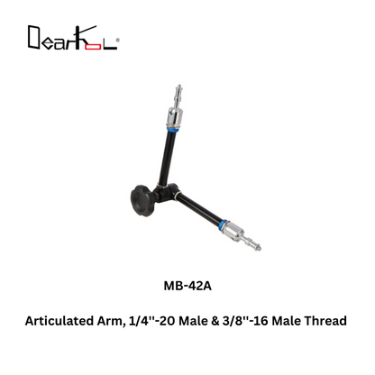 Dearkol MB-42A Articulated Arm, 1/4''-20 Male & 3/8''-16 Male Thread